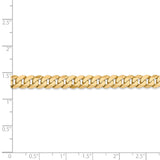 14k 6.25mm Flat Beveled Curb Chain-WBC-FBU160-8