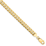 14k 6.25mm Flat Beveled Curb Chain-WBC-FBU160-9