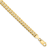 14k 6.25mm Flat Beveled Curb Chain-WBC-FBU160-8.5