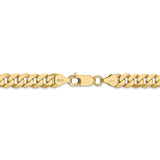 14k 7.25mm Flat Beveled Curb Chain-WBC-FBU180-7