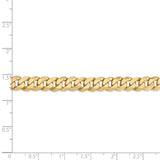 14k 7.25mm Flat Beveled Curb Chain-WBC-FBU180-8