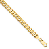 14k 7.25mm Flat Beveled Curb Chain-WBC-FBU180-8