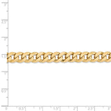 14k 8mm Flat Beveled Curb Chain-WBC-FBU200-9