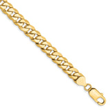 14k 8mm Flat Beveled Curb Chain-WBC-FBU200-8.5