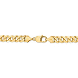 14k 9.5mm Flat Beveled Curb Chain-WBC-FBU250-9