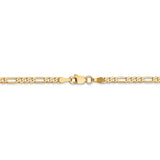 14k 2.75mm Flat Figaro Chain-WBC-FFL070-18