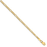 14k 2.75mm Flat Figaro Chain-WBC-FFL070-7