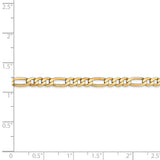 14k 4mm Flat Figaro Chain-WBC-FFL100-24