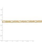 14k 4.75mm Flat Figaro Chain-WBC-FFL120-18