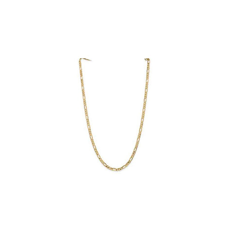 14k 4.75mm Flat Figaro Chain-WBC-FFL120-20