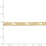 14k 5.25mm Flat Figaro Chain-WBC-FFL140-22