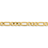 14k 6.25mm Flat Figaro Chain-WBC-FFL160-20