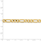 14k 6.25mm Flat Figaro Chain-WBC-FFL160-9