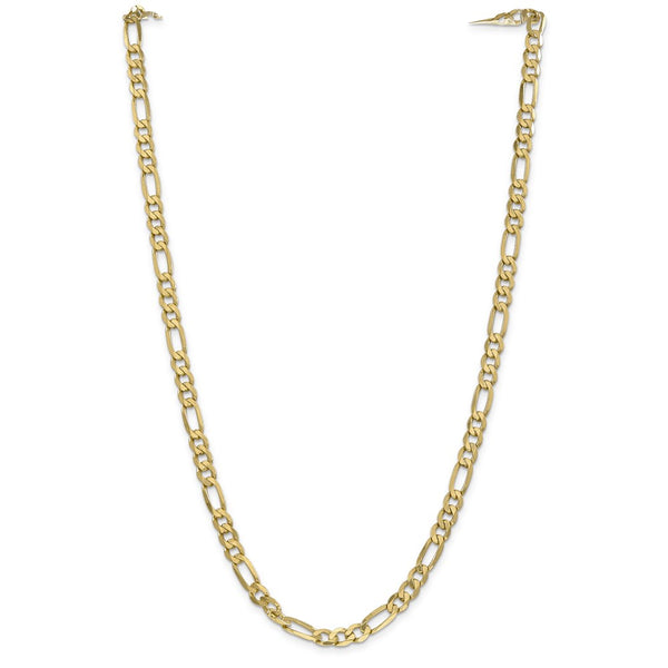 14k 6.25mm Flat Figaro Chain-WBC-FFL160-20