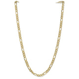 14k 6.25mm Flat Figaro Chain-WBC-FFL160-30