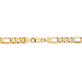 14k 7mm Flat Figaro Chain-WBC-FFL180-8