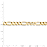 14k 7mm Flat Figaro Chain-WBC-FFL180-8