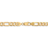 14k 7.5mm Flat Figaro Chain-WBC-FFL200-9