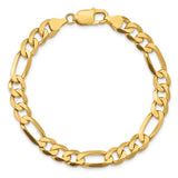 14k 7.5mm Flat Figaro Chain-WBC-FFL200-9