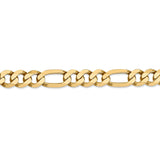 14k 8.75mm Flat Figaro Chain-WBC-FFL220-24