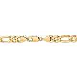 14k 8.75mm Flat Figaro Chain-WBC-FFL220-26