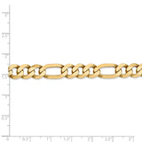 14k 8.75mm Flat Figaro Chain-WBC-FFL220-8