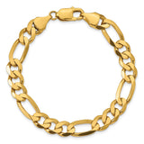 14k 8.75mm Flat Figaro Chain-WBC-FFL220-9