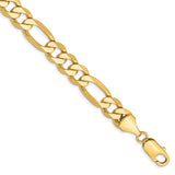 14k 8.75mm Flat Figaro Chain-WBC-FFL220-9