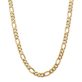 14k 8.75mm Flat Figaro Chain-WBC-FFL220-26