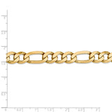 14k 10mm Flat Figaro Chain-WBC-FFL250-9