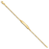 14k Baby Figaro ID Bracelet-WBC-FIG060ID-5.5