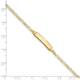 14k Baby Figaro ID Bracelet-WBC-FIG060ID-5.5