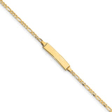 14k Baby Figaro ID Bracelet-WBC-FIG060ID-6