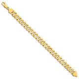 14k 8.5mm Solid Hand-Polished Fancy Link Bracelet-WBC-FL442-8