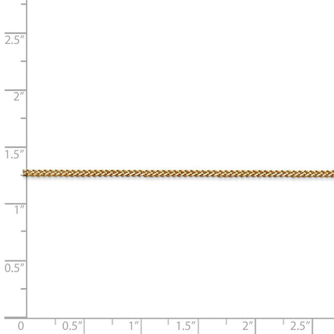 14k 1mm Franco Chain-WBC-FRA035-30