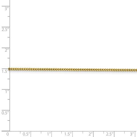 14k 1.3mm Franco Chain-WBC-FRA040-30