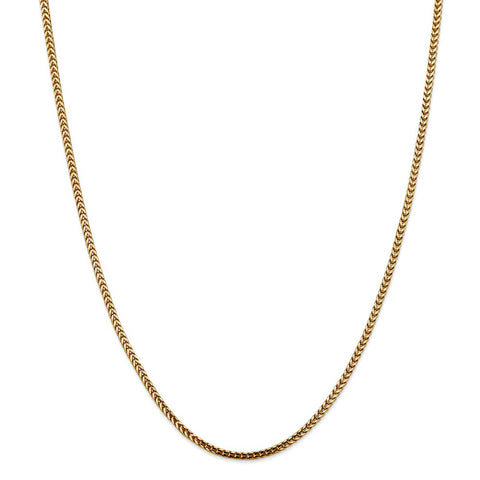 14k 2.5mm Franco Chain-WBC-FRA080-30