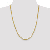 14k 3mm Franco Chain-WBC-FRA100-24