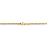 14k 1.8mm Flat Wheat Chain-WBC-FW050-20