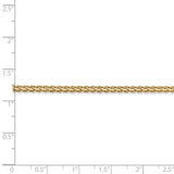 14k 2.5mm Flat Wheat Chain-WBC-FW070-18