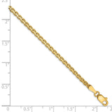 14k 2.5mm Flat Wheat Chain-WBC-FW070-7