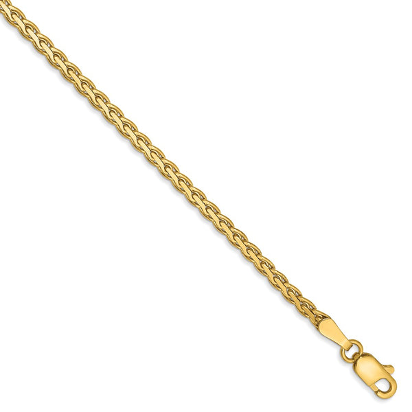 14k 2.5mm Flat Wheat Chain-WBC-FW070-7