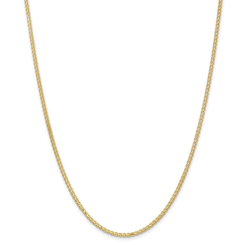 14k 2.5mm Flat Wheat Chain-WBC-FW070-24