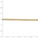 14k 3mm Flat Wheat Chain-WBC-FW085-18