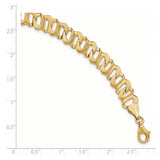 14k Polished Fancy Link Bracelet-WBC-GB243-8.75