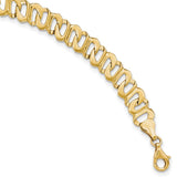 14k Polished Fancy Link Bracelet-WBC-GB243-8.75