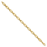 14k Fancy 8.5in Link Bracelet-WBC-GB245-8.75