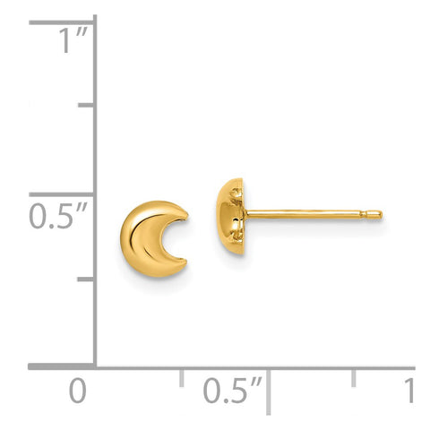 14k Madi K Moon Post Earrings-WBC-GK1018