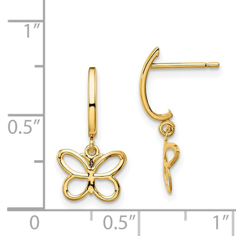 14k Madi K Butterfly Dangle Post Earrings-WBC-GK1031