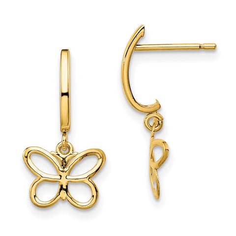 14k Madi K Butterfly Dangle Post Earrings-WBC-GK1031